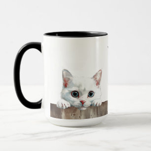 Rysk vit katt Mugg