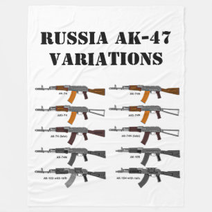 RYSKA AK-47 VARIATIONER FLEECEFILT