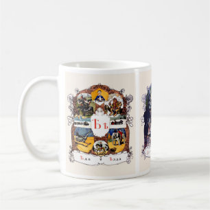 Ryska alfabetbilder, uppsättning II (nr. 6 av 7) Kaffemugg