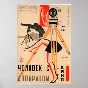 ryska Avant Garde Movie Poster Skriv ut