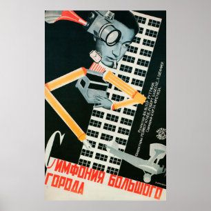 ryska Avant Garde Movie Poster Skriv ut