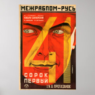 ryska Avant Garde Movie Poster Skriv ut