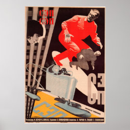 ryska Avant Garde Movie Poster Skriv ut
