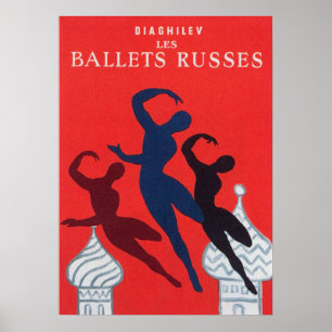 ryska Ballet Vintage Dance Poster