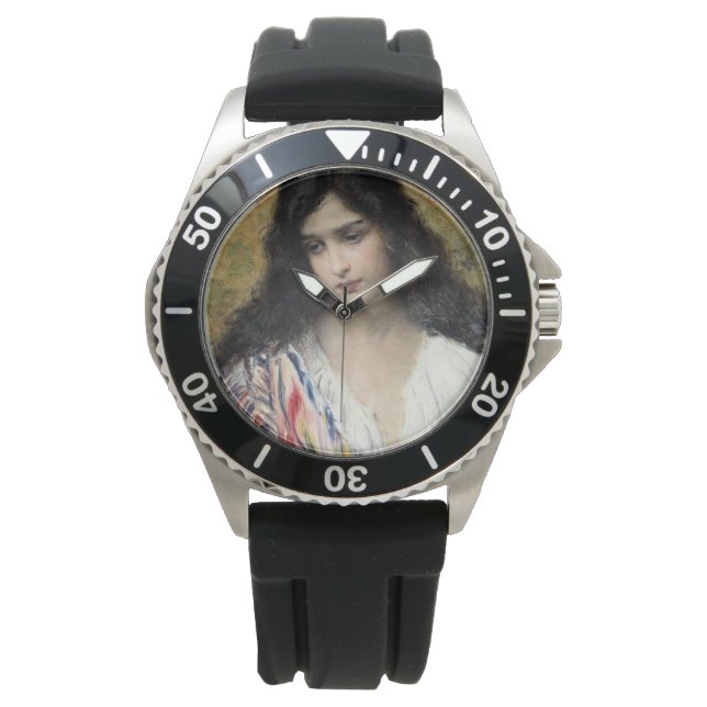 ryska Beauty (av Konstantin Makovsky) Armbandsur (Framsida)