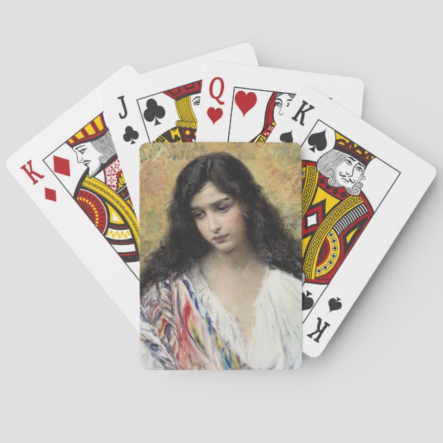 ryska Beauty (av Konstantin Makovsky) Casinokort (Baksidan)