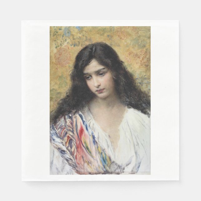 ryska Beauty (av Konstantin Makovsky) Pappersservett (Framsidan)