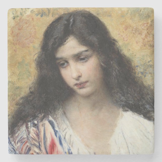 ryska Beauty (av Konstantin Makovsky) Stenunderlägg (Framsidan)