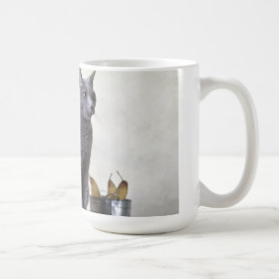 Ryska blått kaffemugg