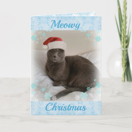 Ryska Blue. God jul. Helgkort