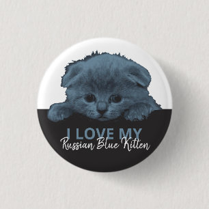 Ryska Blue Kitten Knapp
