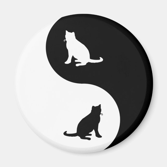 Ryska Blue Yin Yang Magnet (Framsidan)