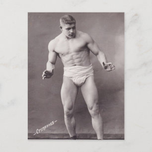 Ryska BodyBuilder Vykort