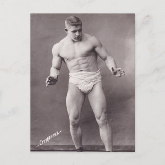 Ryska BodyBuilder Vykort