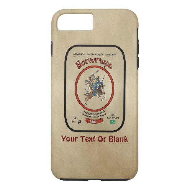 Ryska Bogatyr Beer Case-Mate iPhone Skal (Baksida)