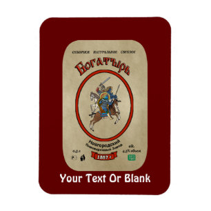Ryska Bogatyr Beer Magnet