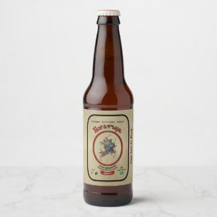 Ryska Bogatyr Ölflaska Etikett