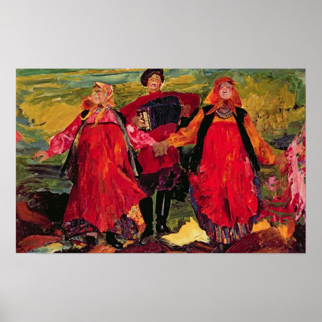 Ryska bönder Singing Poster (Framsidan)