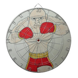 ryska Boxer Sketch Metall Cage Dartboard Piltavla
