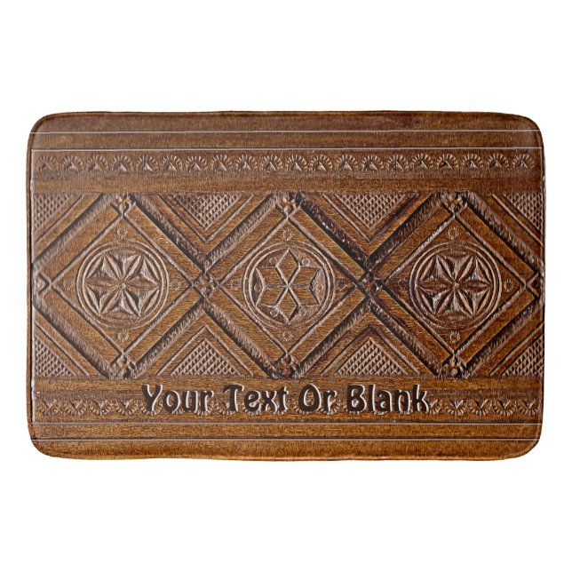 ryska Carved Wood Box Badrumsmatta (Framsidan)