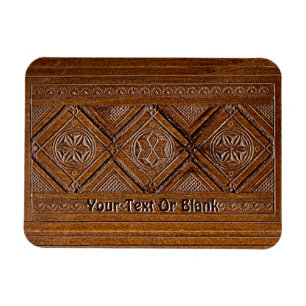 ryska Carved Wood Box Magnet