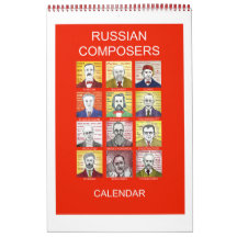 RYSKA COMPOSERS-väggkalender