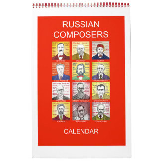 RYSKA COMPOSERS-väggkalender Kalender