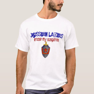 Ryska damer väcker min misstanke KGB T-shirt