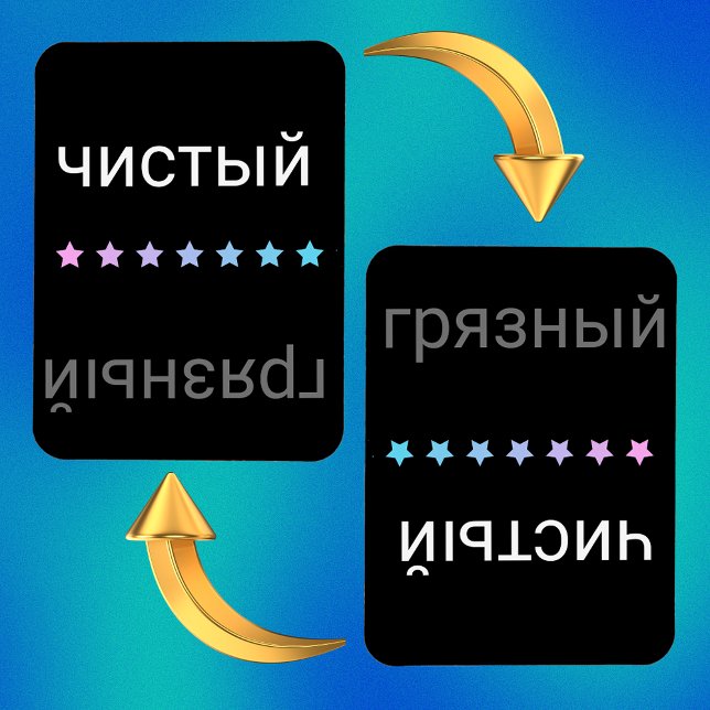 ryska Dishwasher Clean and Dirty Magnet (Skapare uppladdad)