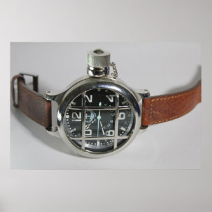 ryska Diver-klocka Poster