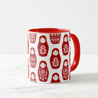 Ryska dockor mugg
