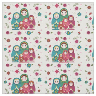 Ryska Dolls Fabric Tyg