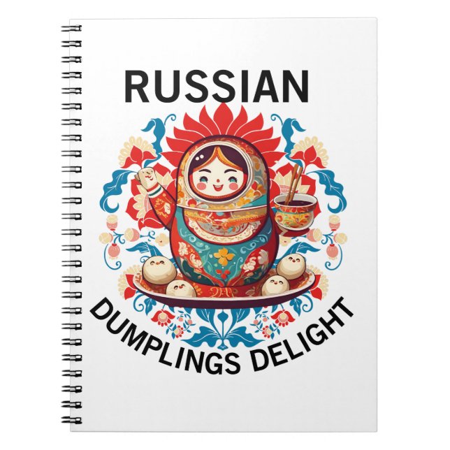 Ryska Dumplings Delight Anteckningsbok (Framsidan)