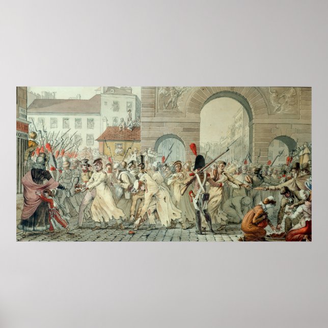 Ryska fångar som har parkerats på Boulevard Poster (Framsidan)