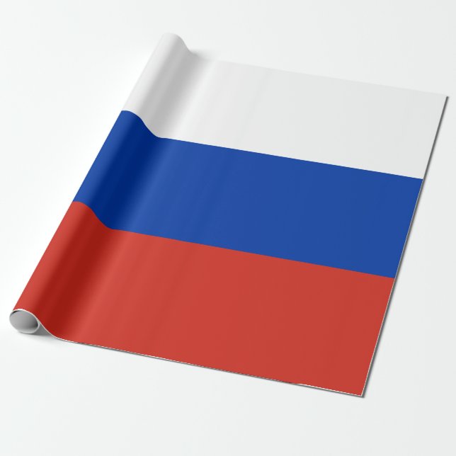 Ryska flaggan (Ryssland) Presentpapper (Utrullad)