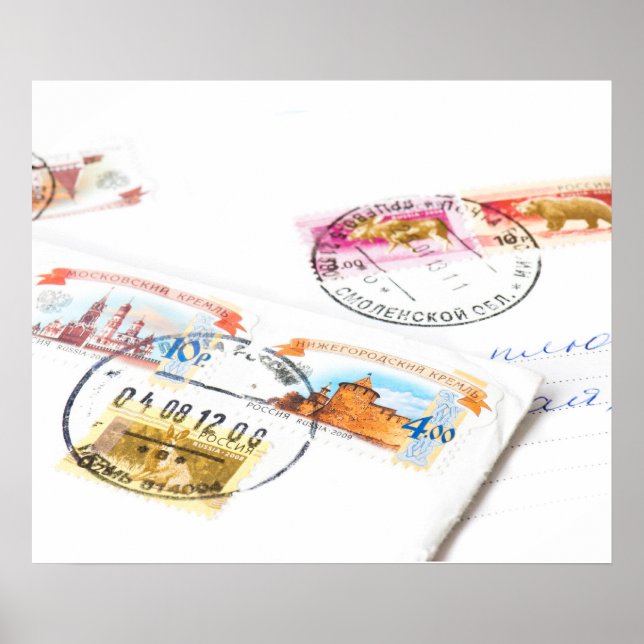 Ryska frimärke poster (Framsidan)