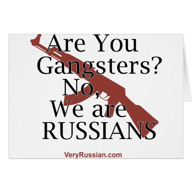 Ryska gangster Брат 2 Hälsningskort (Framsidan Horizontal)
