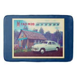 ryska GAZ M-20-bilar och Dacha Badrumsmatta