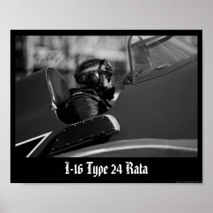Ryska I-16 Rata Pilot Poster
