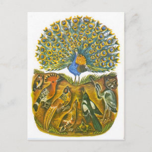Ryska illustrationer för vintage, Aesops fablar 5 Vykort