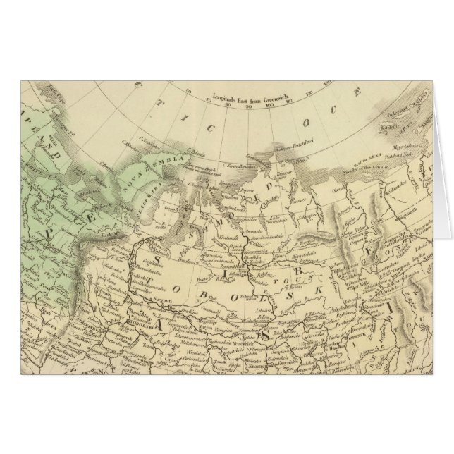 Ryska imperiet 3 hälsningskort (Framsidan Horizontal)