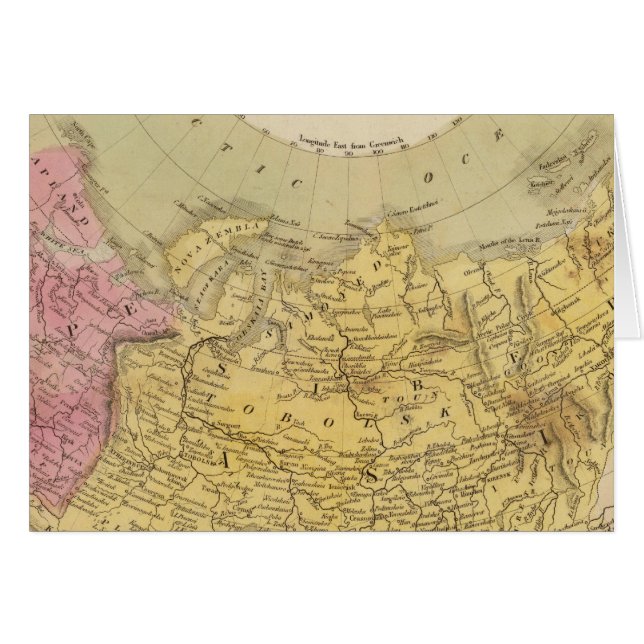 Ryska imperiet 4 hälsningskort (Framsidan Horizontal)