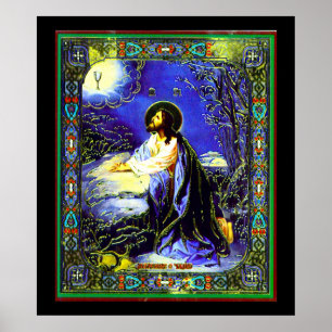 ryska Jesus Nouveau-utskrift Poster