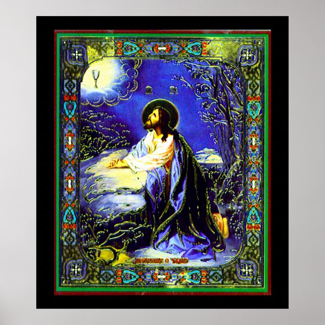 ryska Jesus Nouveau-utskrift Poster (Framsidan)