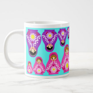 Ryska kapningsdockor jumbo mugg