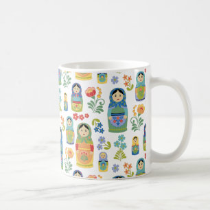 Ryska kapningsdockor kaffemugg