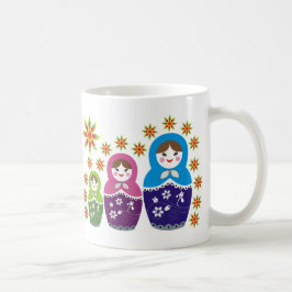 Ryska Matryoshka Doll Mugg