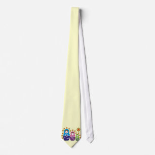 ryska Matryoshka Doll Ties Slips