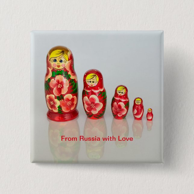 Ryska Matryoshka Dolls Knapp (Framsida)