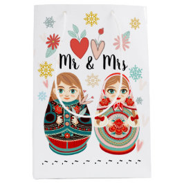 Ryska Matryoshka Dolls Mr & Mrs Personlig